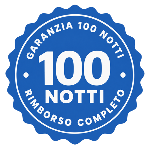 100 notti di prova, rimborso completo